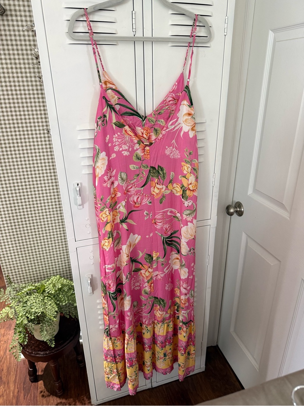 Maaji Hot Pink Tropical Floral Maxi Dress - Picture 2 of 4